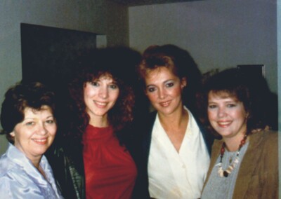 Virginia and her sisters 1985