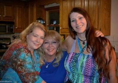 Virginia, Lois, and Mary in Virginia's kitchen