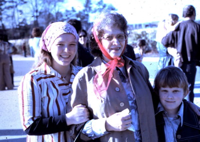 Virginia, Mom, & Bryan flea market