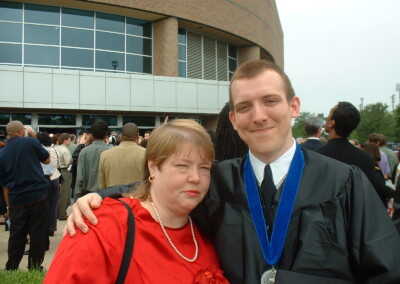 Virginia and John Jr. at his graduation