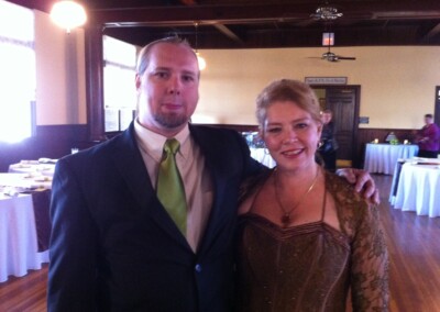 Justin and Virginia at John Jr.'s wedding 2011