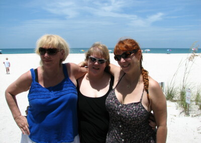 Lois, Virginia, and Mary at Boca Grande 2007