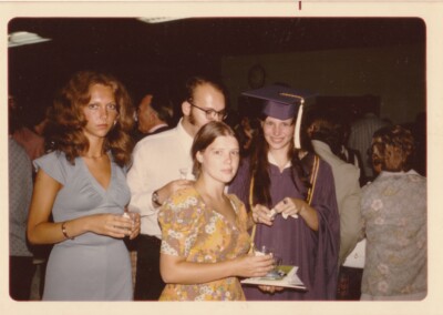 siblings at Mary's graduation