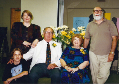 Virginia's family at parent's 50th anniversary