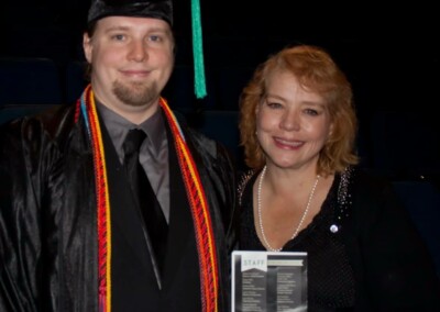 Virginia & Justin at his graduation