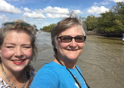 Virginia and Kate at beach (2020)