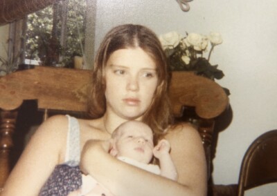 Virginia & baby Justin 1979