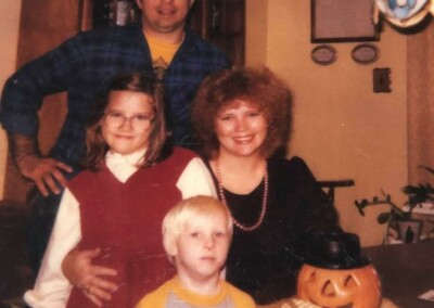 Virginia & family Halloween (1984)